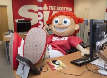 Scottish sun Mascot 