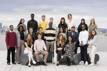 Early Talent apprentices at the News UK head quarters, London Bridge. Pictures by Dan Charity 23-08-21